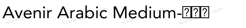 Avenir Arabic Medium字体转换